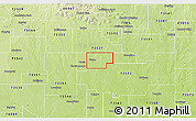 Physical 3D Map of ZIP code 73540