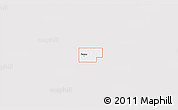 Silver Style 3D Map of ZIP code 73540, single color outside
