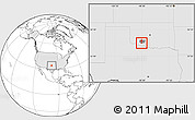 Blank Location Map of ZIP code 73540, highlighted country, highlighted county