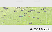 Physical Panoramic Map of ZIP code 73540