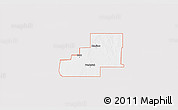 Silver Style 3D Map of ZIP code 73542, single color outside