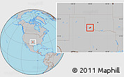 Gray Location Map of ZIP code 73542