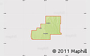 Physical Map of ZIP code 73542, cropped outside