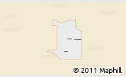 Classic Style 3D Map of ZIP code 73544, single color outside