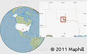 Savanna Style Location Map of ZIP code 73548, highlighted country, highlighted county, hill shading
