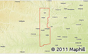 Physical 3D Map of ZIP code 73550