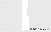 Silver Style Simple Map of ZIP code 73550