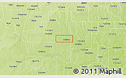 Physical 3D Map of ZIP code 73551