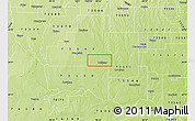 Physical Map of ZIP code 73551