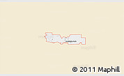 Classic Style 3D Map of ZIP code 73559, single color outside