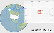 Savanna Style Location Map of ZIP code 73559, highlighted country, highlighted county, hill shading