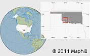 Savanna Style Location Map of ZIP code 73559, highlighted country, highlighted state, hill shading