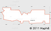 Silver Style Simple Map of ZIP code 73559