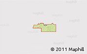 Physical 3D Map of ZIP code 73566, cropped outside