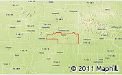 Physical 3D Map of ZIP code 73566
