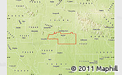 Physical Map of ZIP code 73566