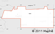 Silver Style Simple Map of ZIP code 73566