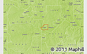 Physical Map of ZIP code 73569