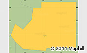 Savanna Style Simple Map of ZIP code 73569