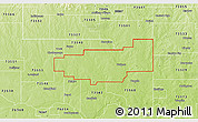 Physical 3D Map of ZIP code 73572