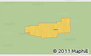 Savanna Style 3D Map of ZIP code 73572, single color outside