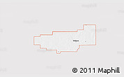 Silver Style 3D Map of ZIP code 73572, single color outside