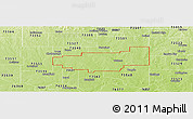 Physical Panoramic Map of ZIP code 73572