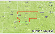 Physical 3D Map of ZIP code 73573