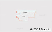 Silver Style 3D Map of ZIP code 73573, single color outside