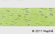 Physical Panoramic Map of ZIP code 73573