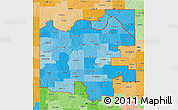 Political Shades 3D Map of ZIP codes starting with 736