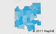 Political Shades Map of ZIP codes starting with 736, cropped outside