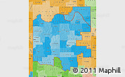 Political Shades Map of ZIP codes starting with 736