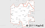 Silver Style Simple Map of ZIP codes starting with 736