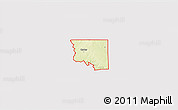 Physical 3D Map of ZIP code 73627, cropped outside