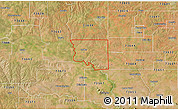 Satellite 3D Map of ZIP code 73627