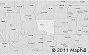 Silver Style 3D Map of ZIP code 73627