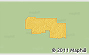 Savanna Style 3D Map of ZIP code 73632, single color outside
