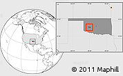 Blank Location Map of ZIP code 73632, highlighted country, highlighted state