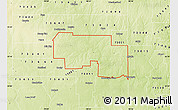 Physical Map of ZIP code 73632