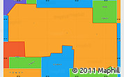 Political Simple Map of ZIP code 73632