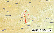 Physical 3D Map of ZIP code 73638