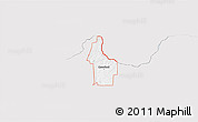 Silver Style 3D Map of ZIP code 73638, single color outside