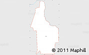 Silver Style Simple Map of ZIP code 73638
