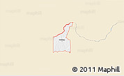 Classic Style 3D Map of ZIP code 73642, single color outside