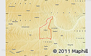 Physical Map of ZIP code 73642