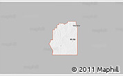 Gray 3D Map of ZIP code 73644, single color outside