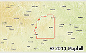 Physical 3D Map of ZIP code 73644