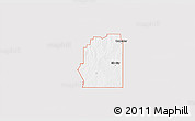 Silver Style 3D Map of ZIP code 73644, single color outside