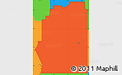 Political Simple Map of ZIP code 73644